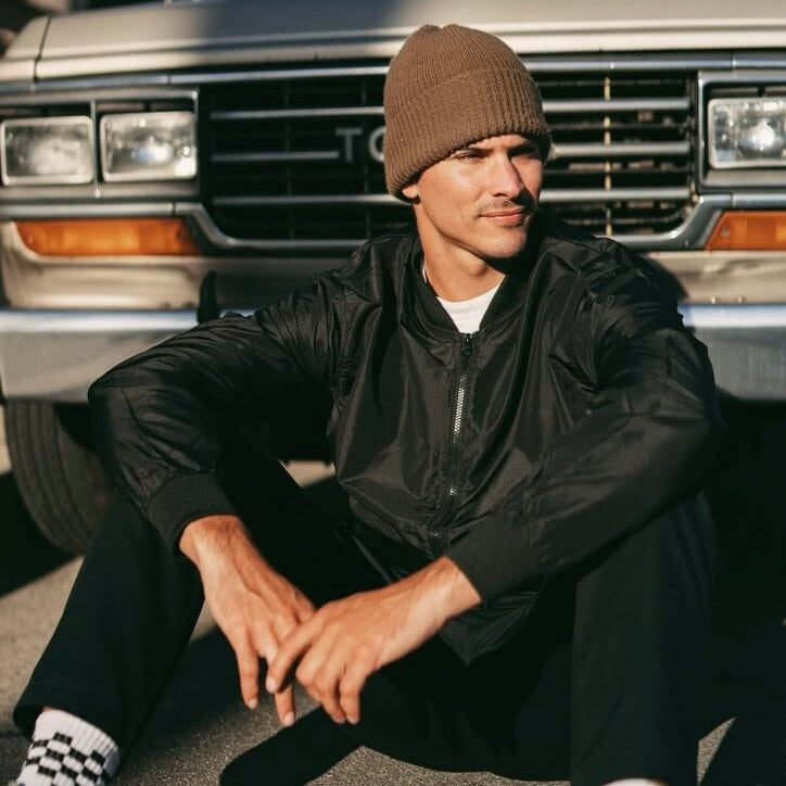 Men's Black Bomber Jacket