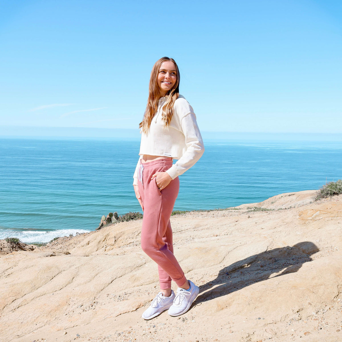 Womens Mauve Joggers