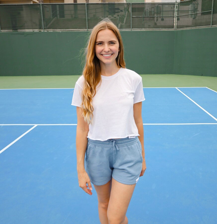 Womens Misty Blue Shorts