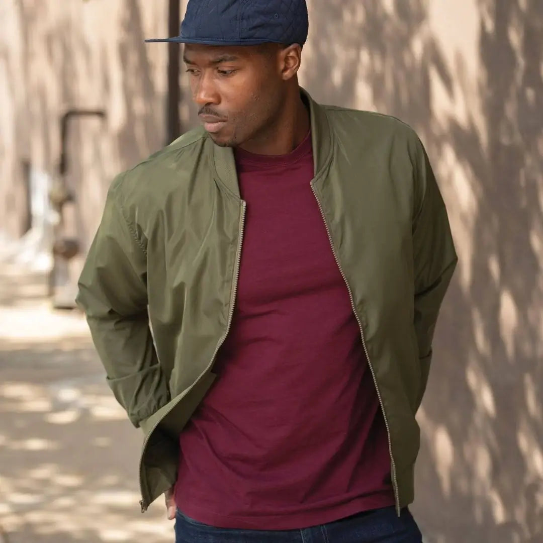 Men's Green Bomber Jacket