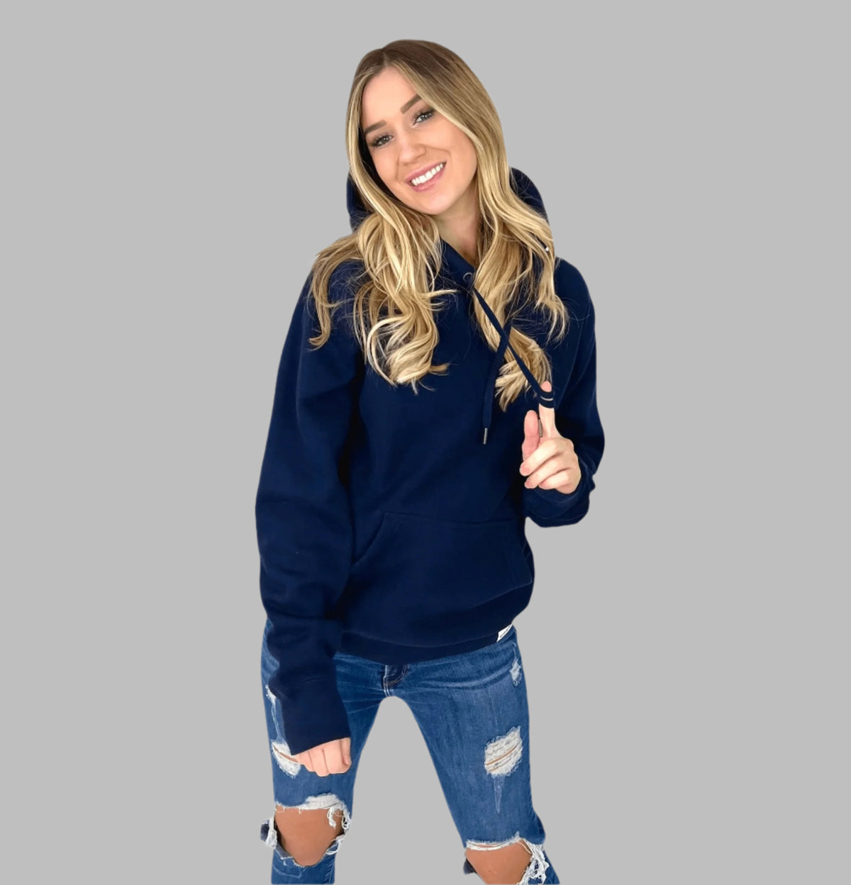Women's Navy Heavyweight Hoodie