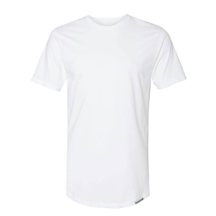 mens white crew neck t-shirt
