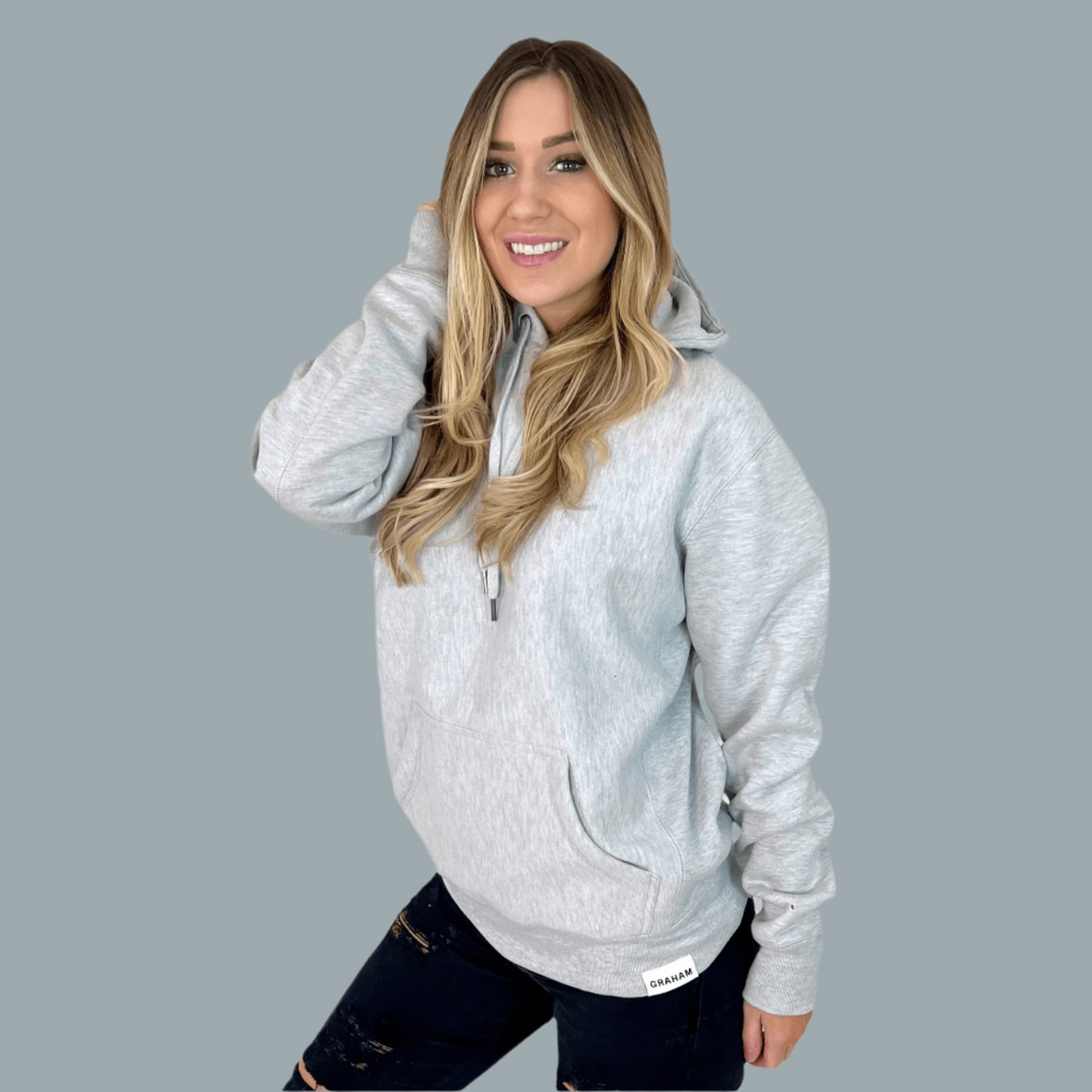 womens grey hoodie
