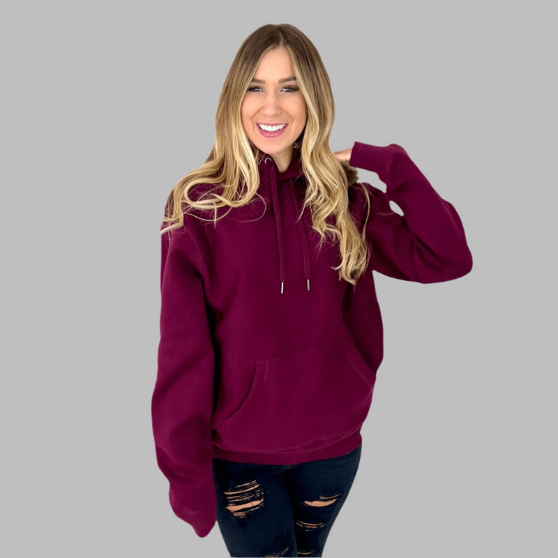 womens maroon hoodie