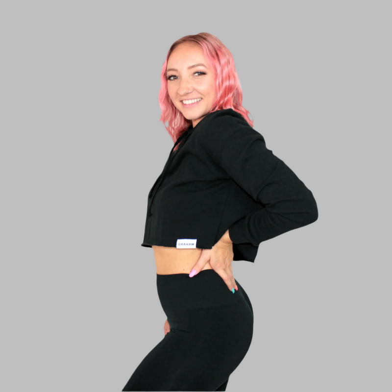 womens crop hoodie