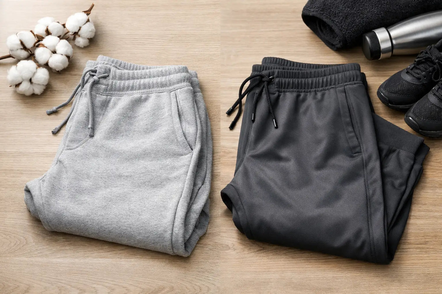 Cotton Joggers vs Polyester Joggers Compared