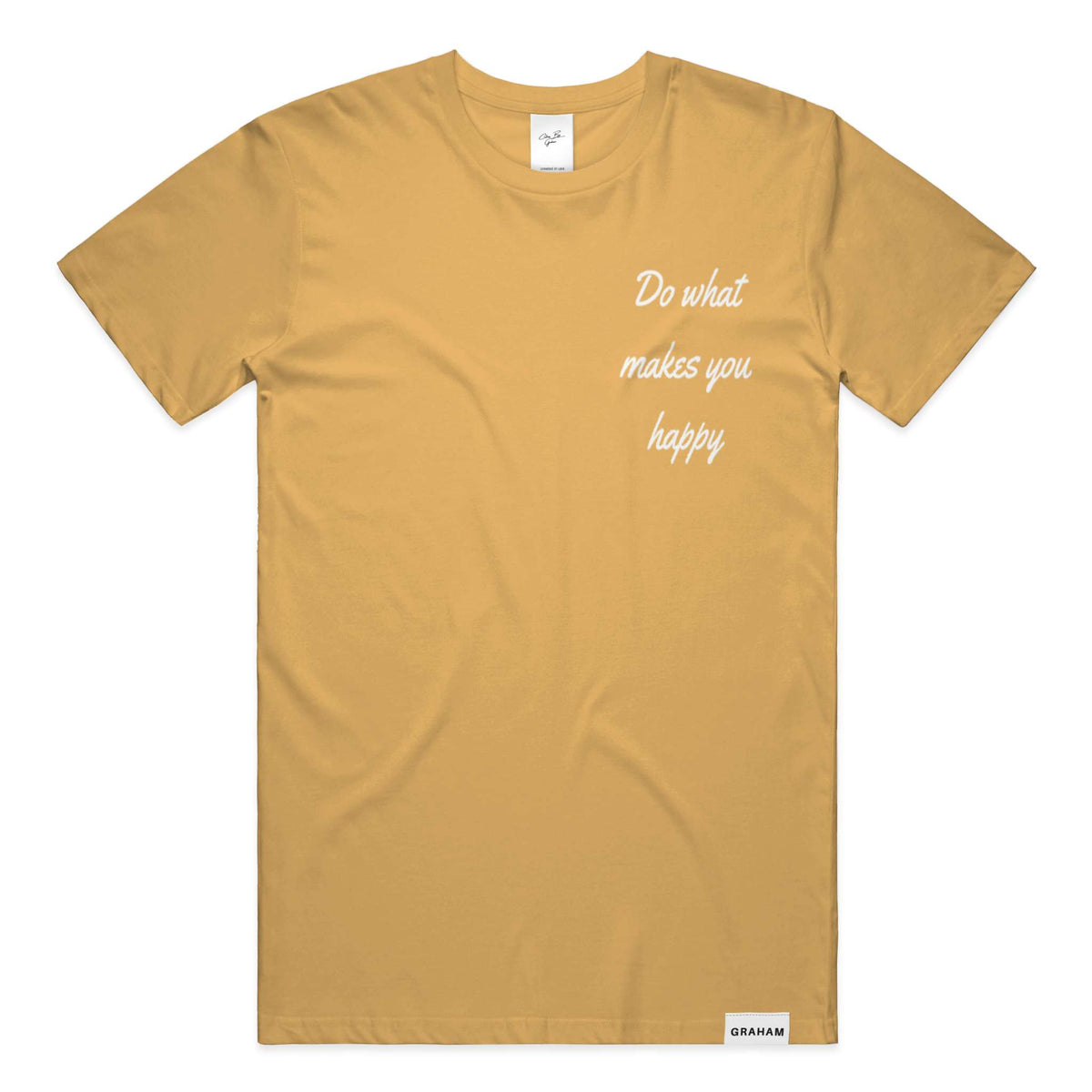 Do What Makes You Happy Mustard Tee