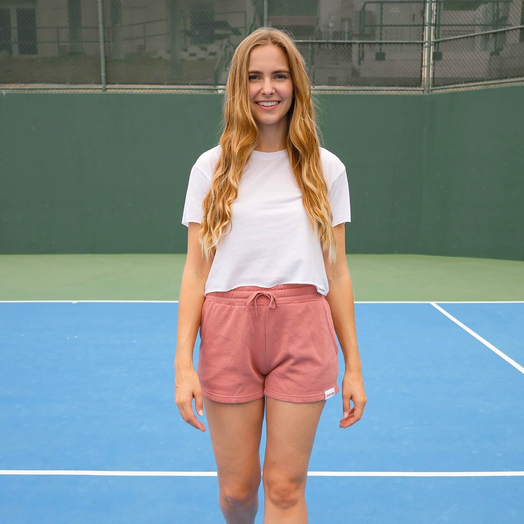 Womens Dusty Rose Shorts