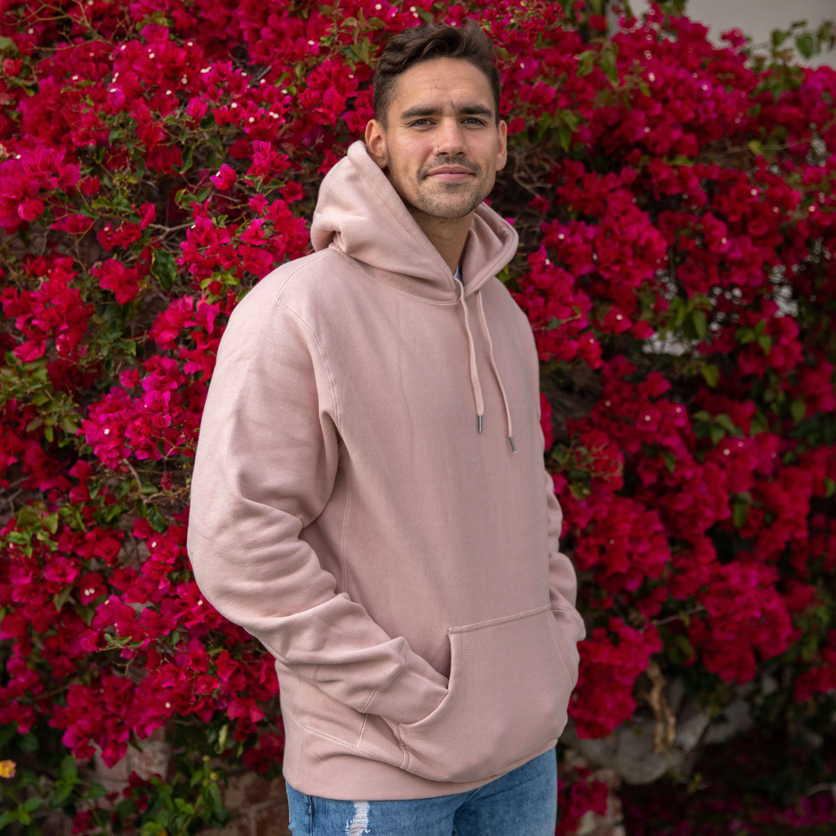 Men's Pink Heavyweight Hoodie