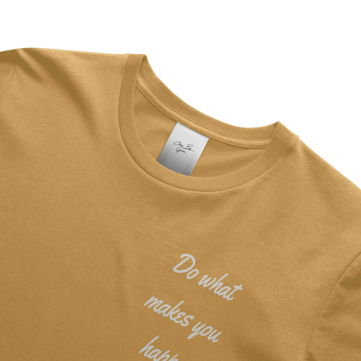 Do What Makes You Happy Mustard Tee