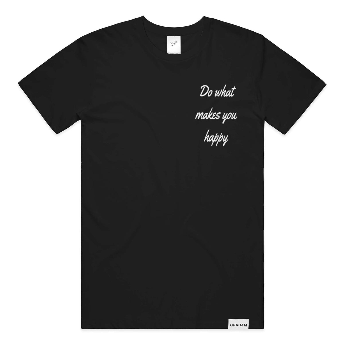 Do What Makes You Happy Black Tee