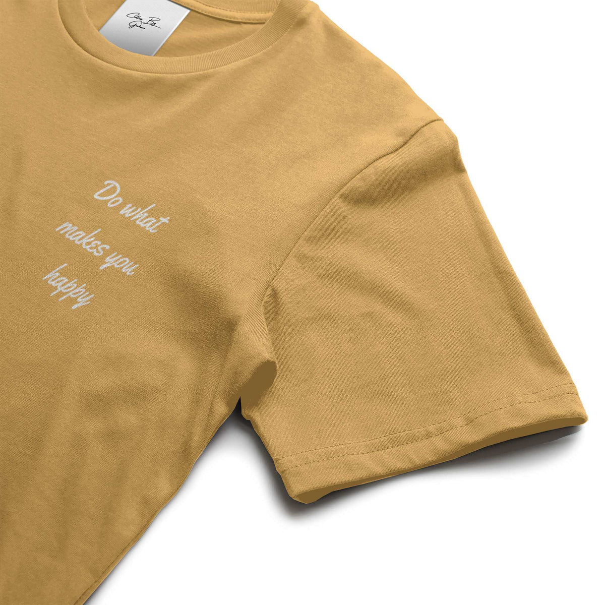 Do What Makes You Happy Mustard Tee