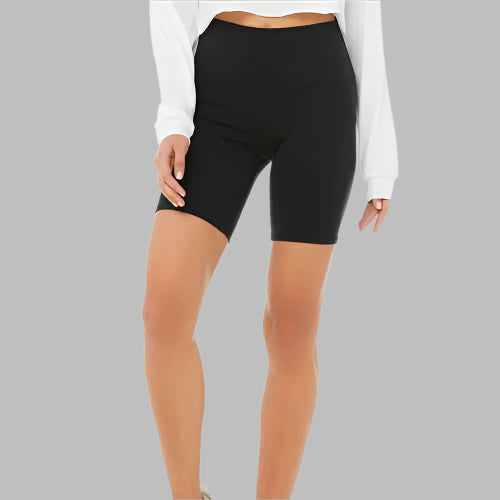 Womens High Waist Biker Shorts