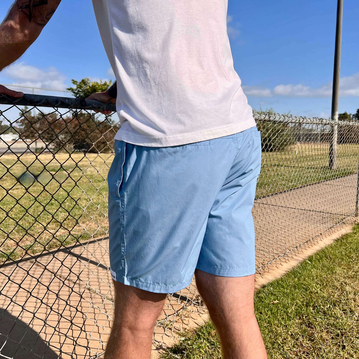 Men's Carolina Blue Hoochie Daddy 5 Inch Inseam Shorts