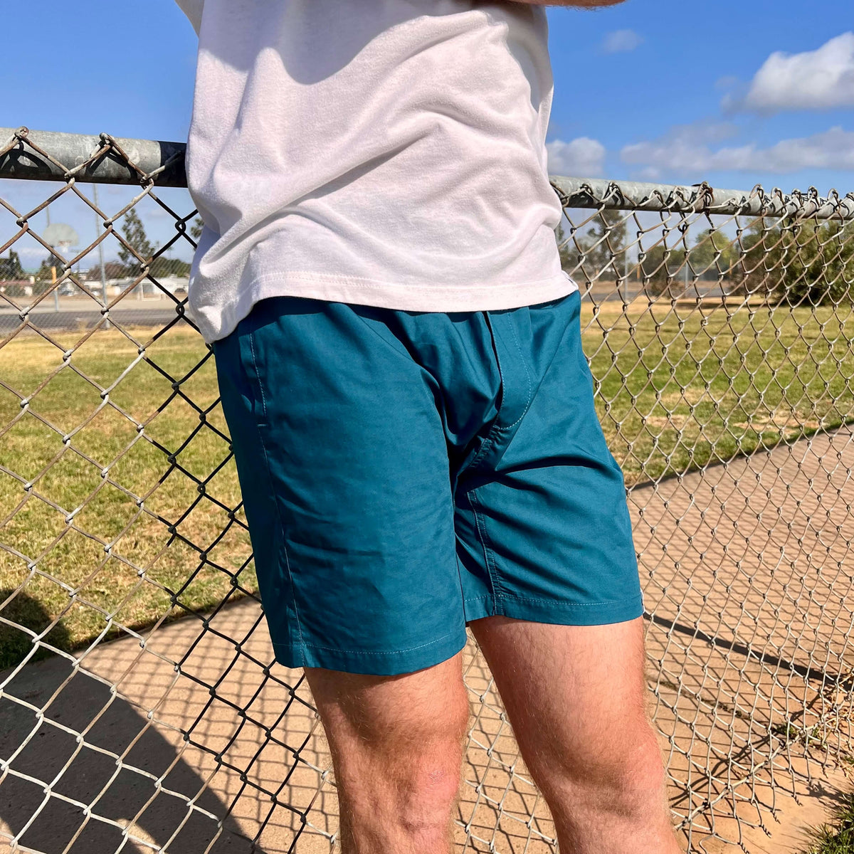 Mens Atlantic Green Hoochie Daddy 5 Inch Inseam Shorts