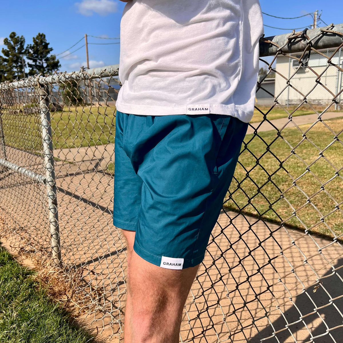 Mens Atlantic Green Hoochie Daddy 5 Inch Inseam Shorts