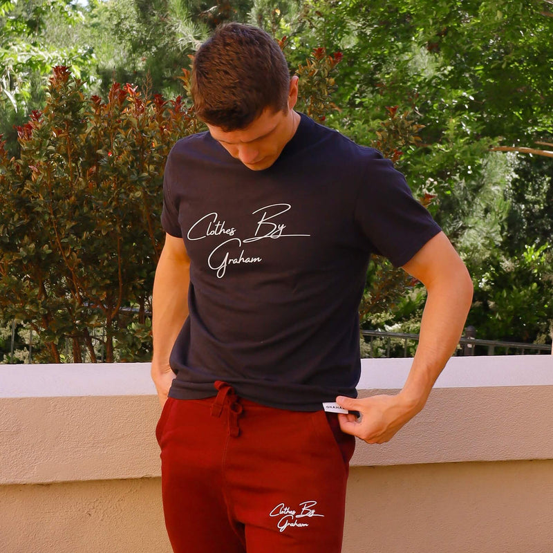 Mens Black Clothes By Graham Logo t shirt