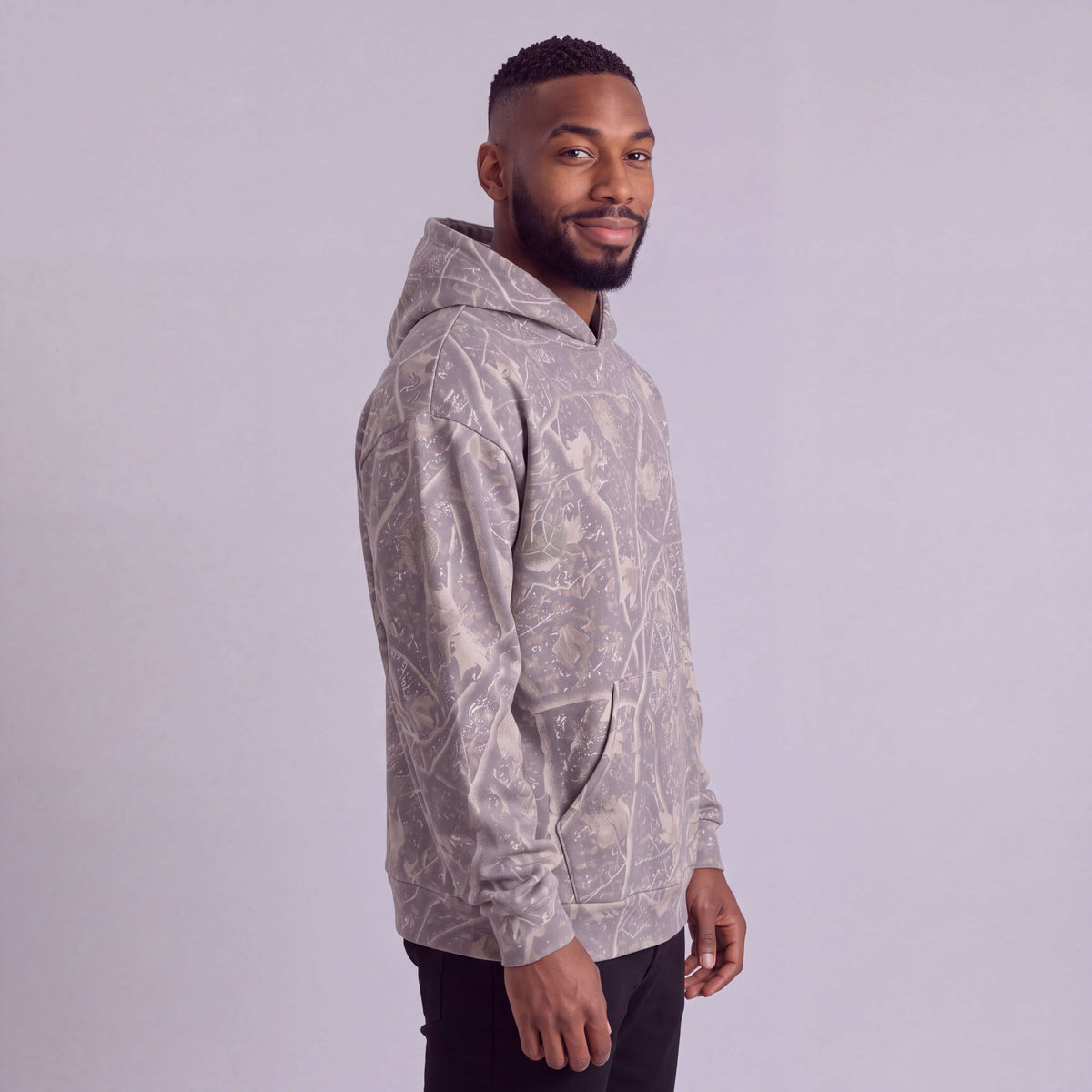 mens deadwood camo heavyweight hoodie