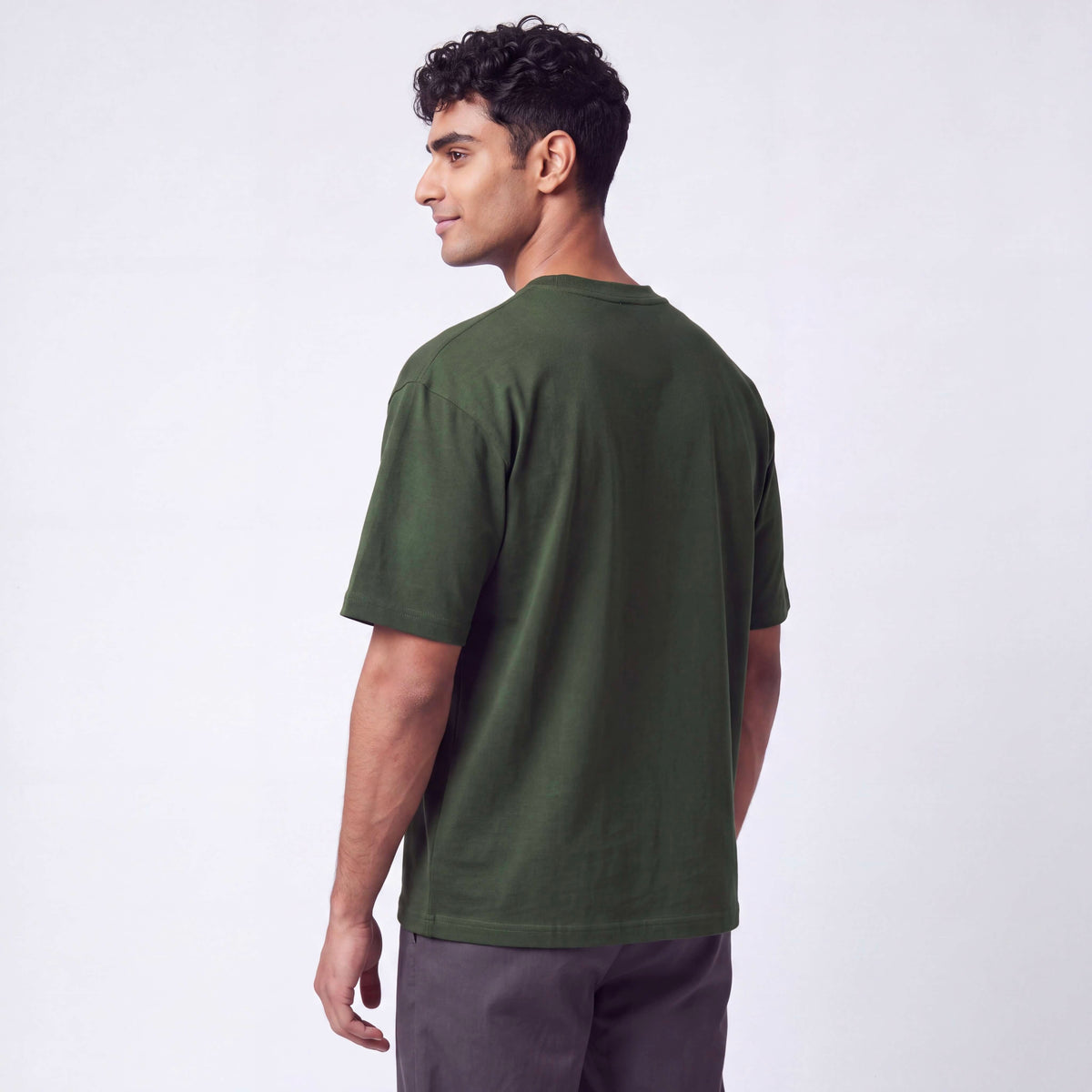 mens green box tee