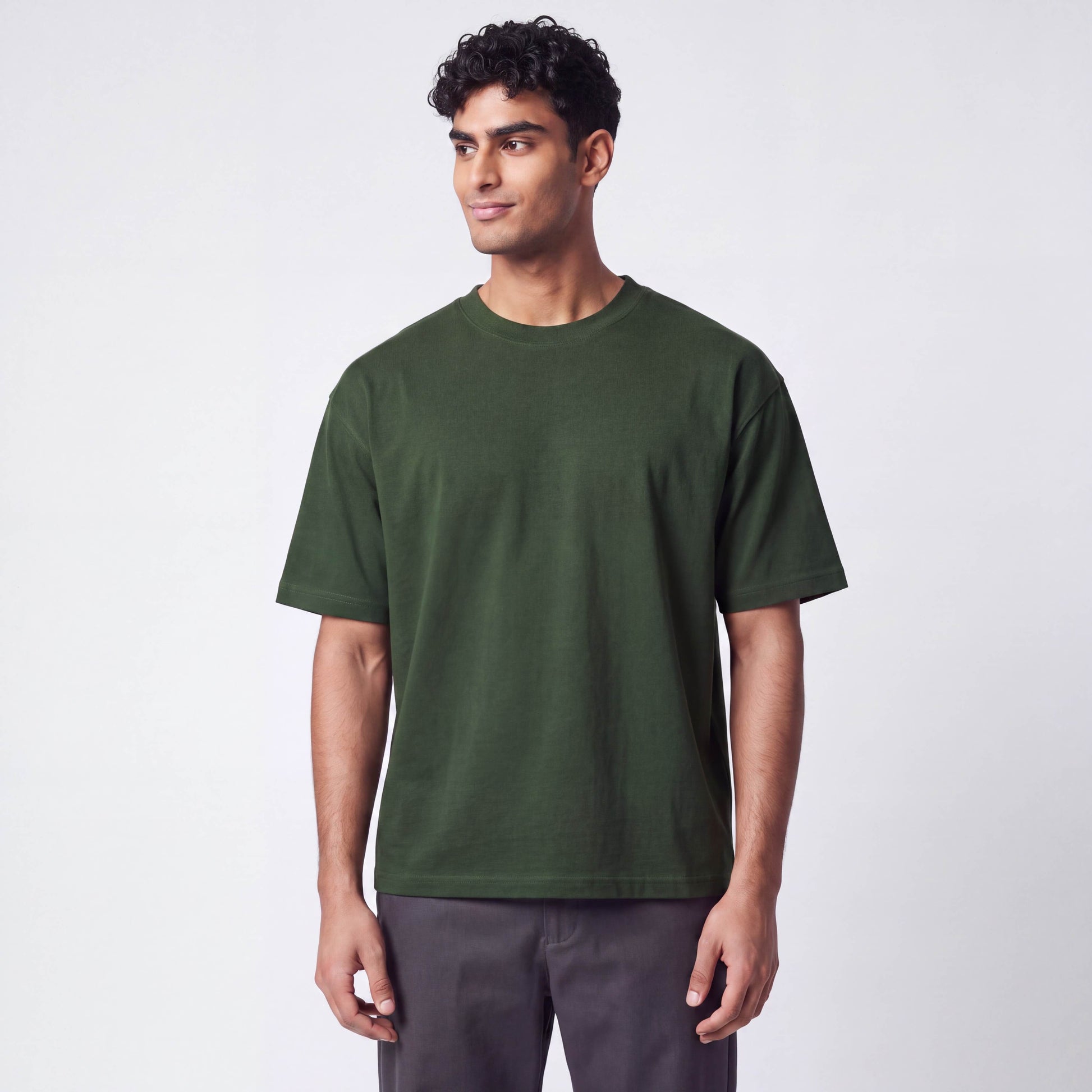 mens green box tee