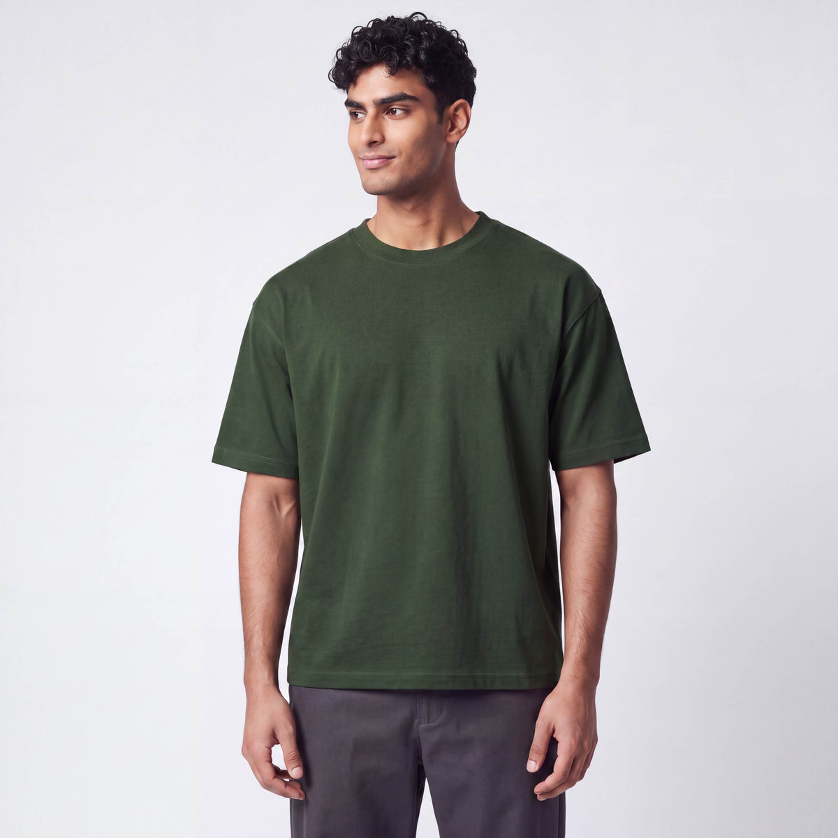 mens green box tee