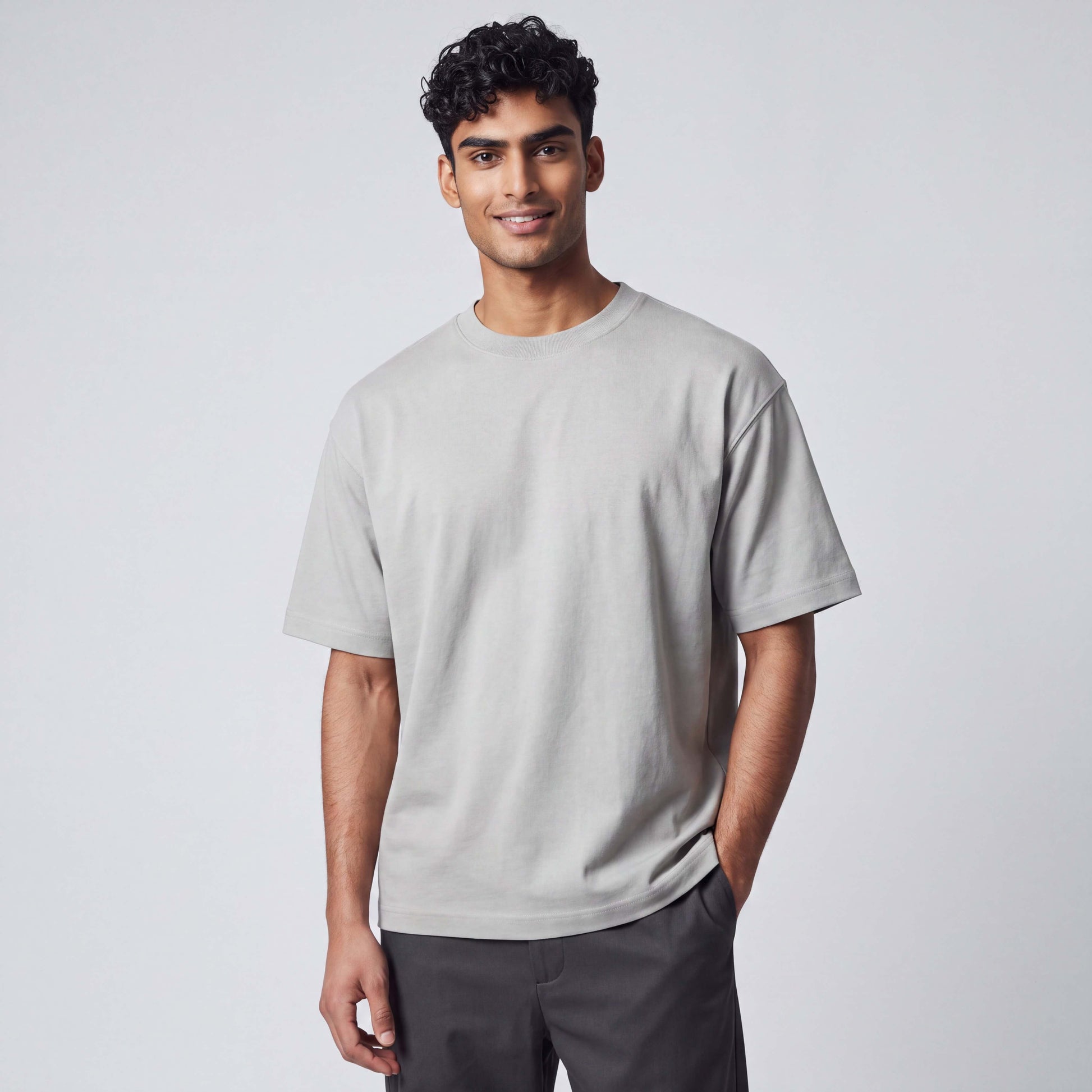 Mens Grey Box Tee