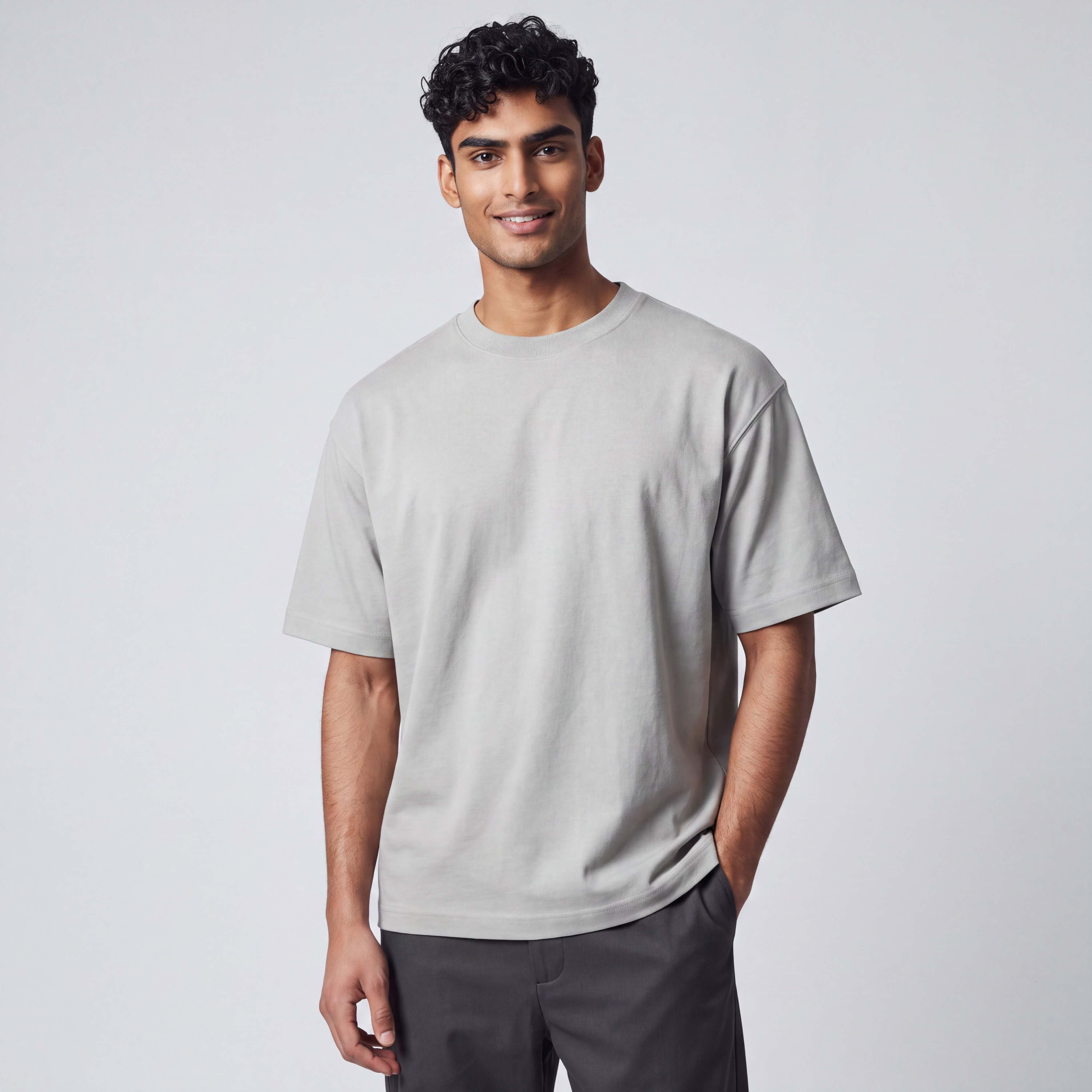 Mens Grey Box Tee