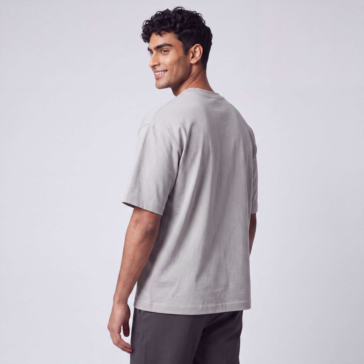 Mens Grey Box Tee