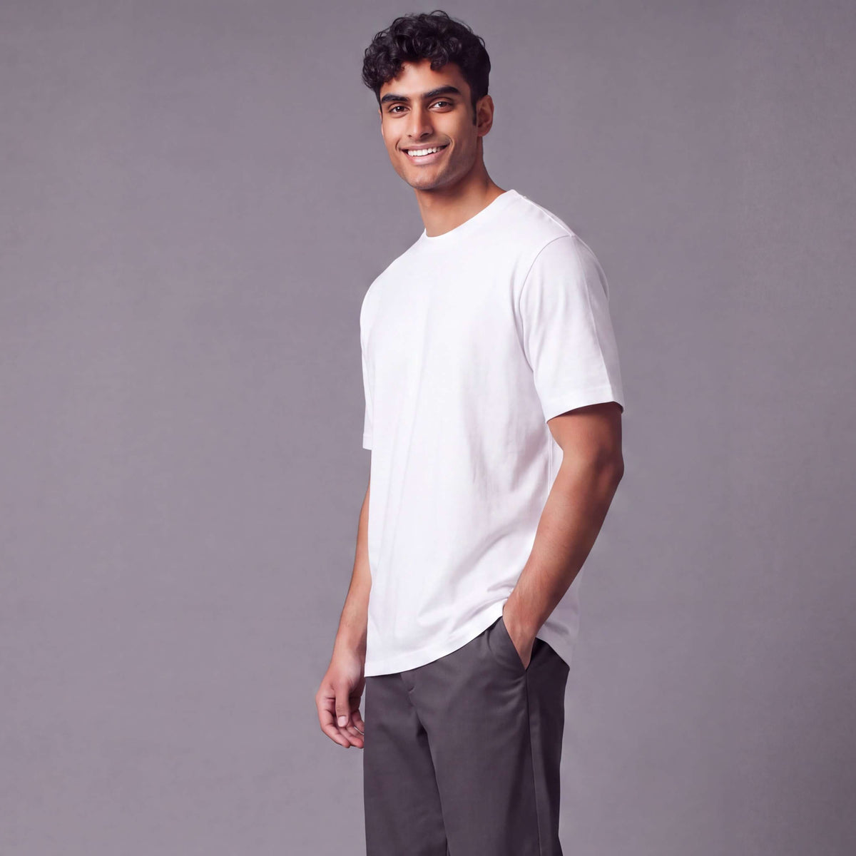 Mens White Box Tee