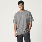 Mens grey stone wash tee