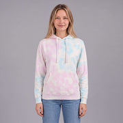Womens Cotton Candy Tie Dye Hoodie
