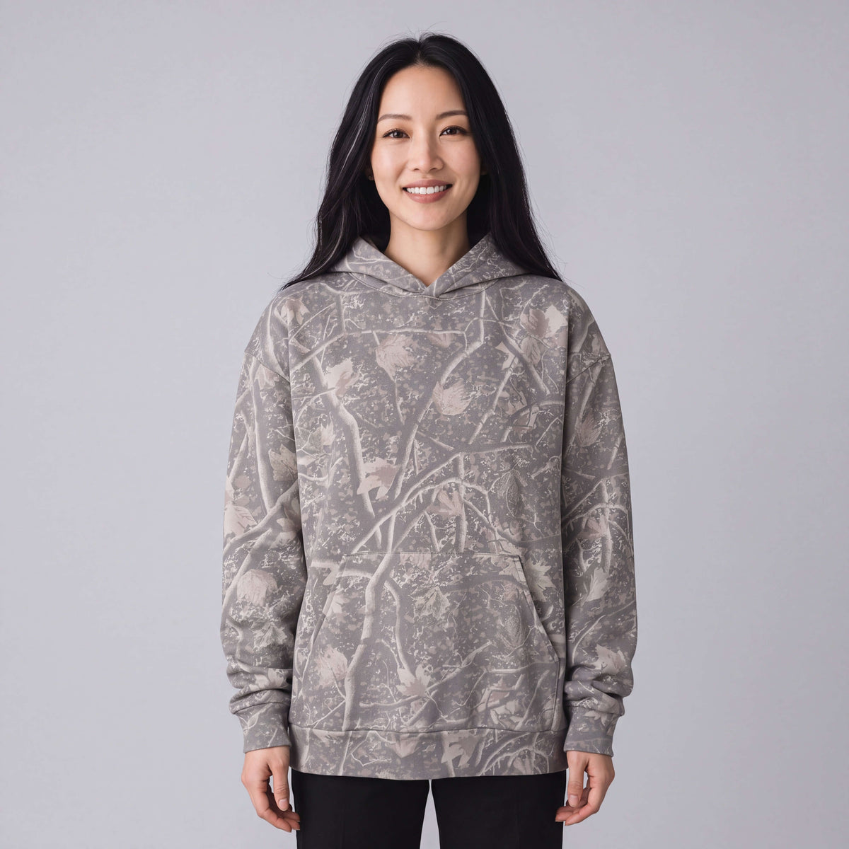 womens deadwood camo heavyweight hoodie
