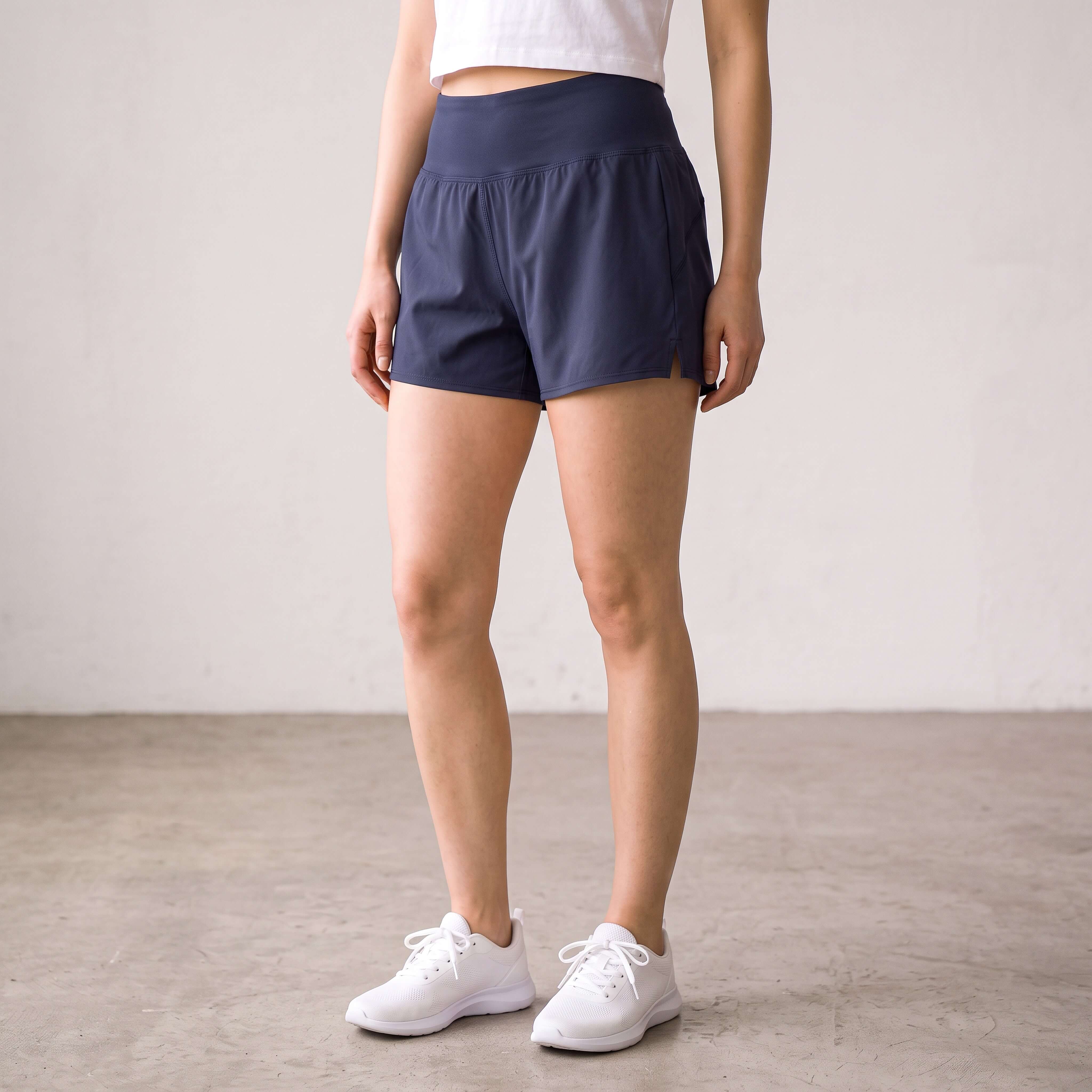 womens navy everyday active shorts