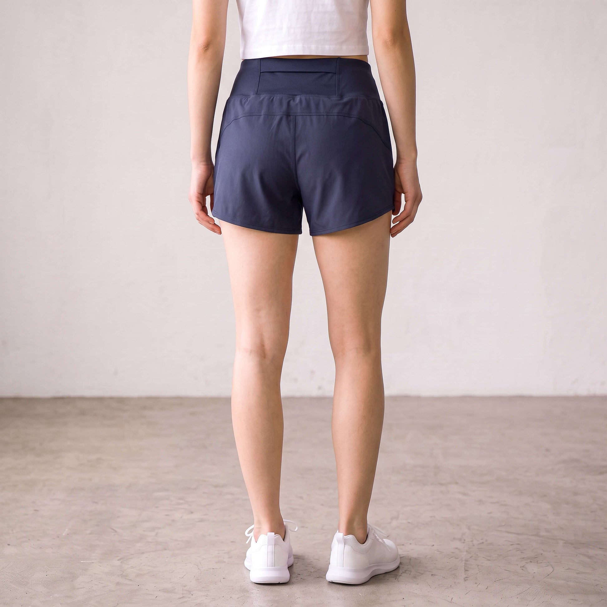 Womens navy active shorts
