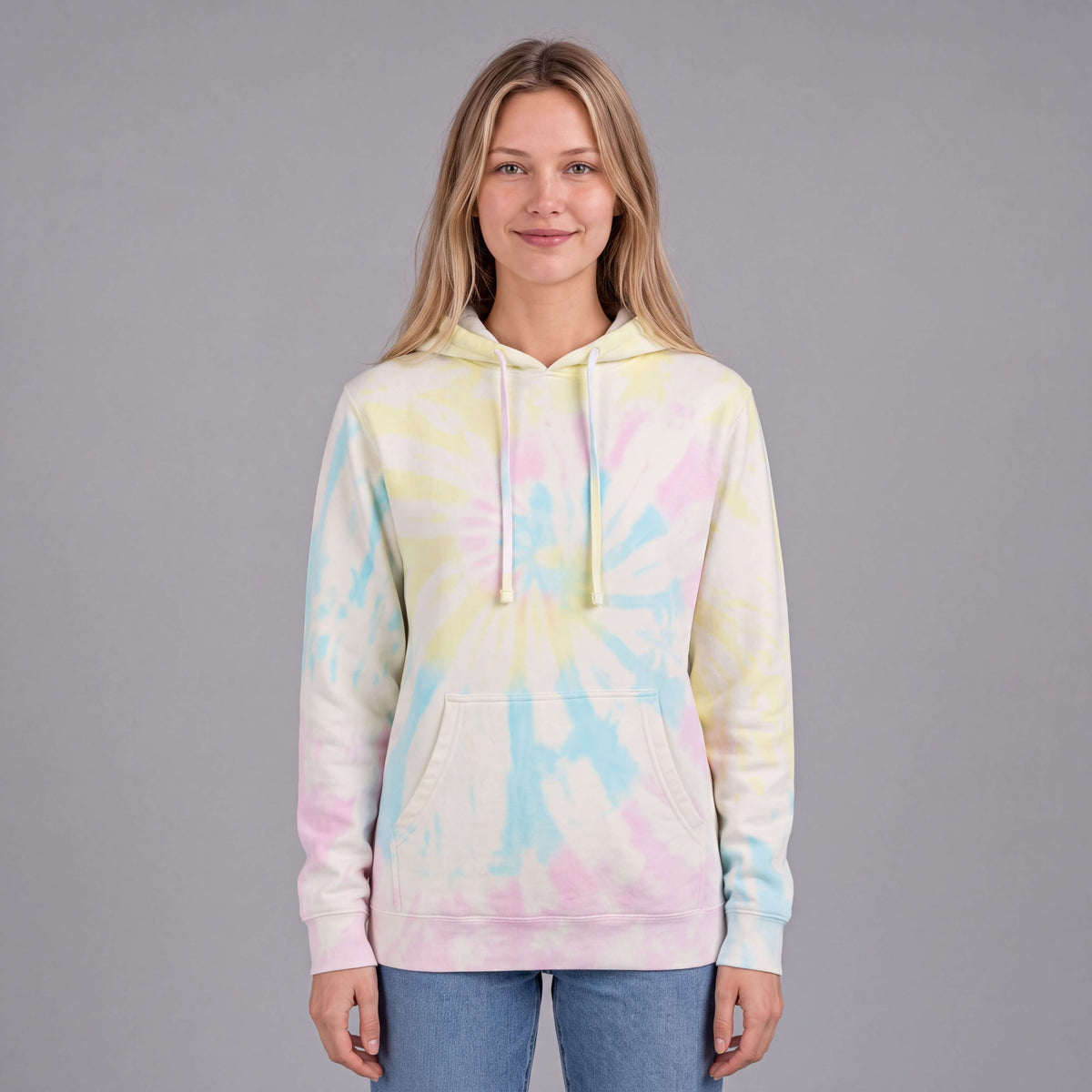 Womens Tie Dye Sunset Swirl Hoodie