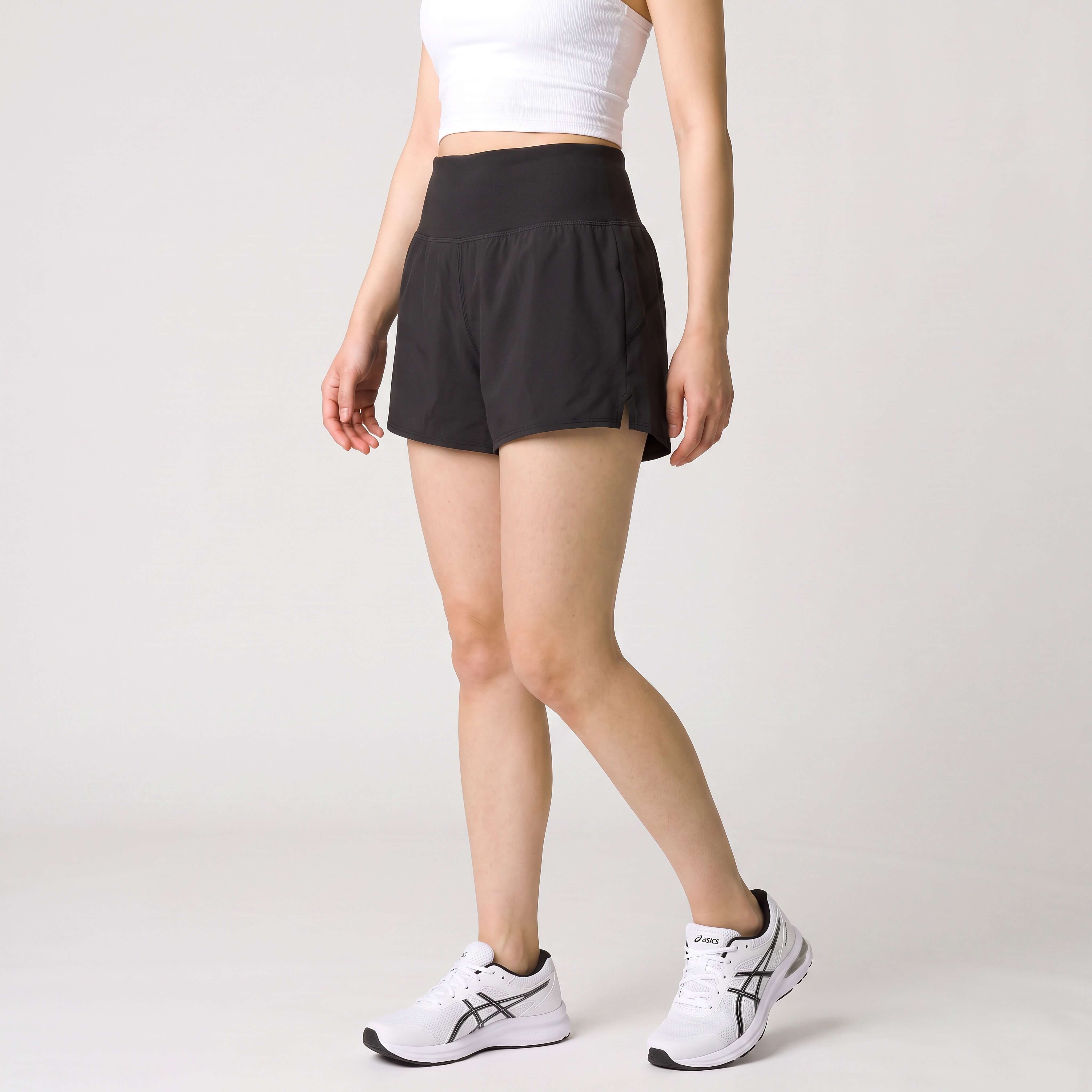 Womens black everyday active shorts