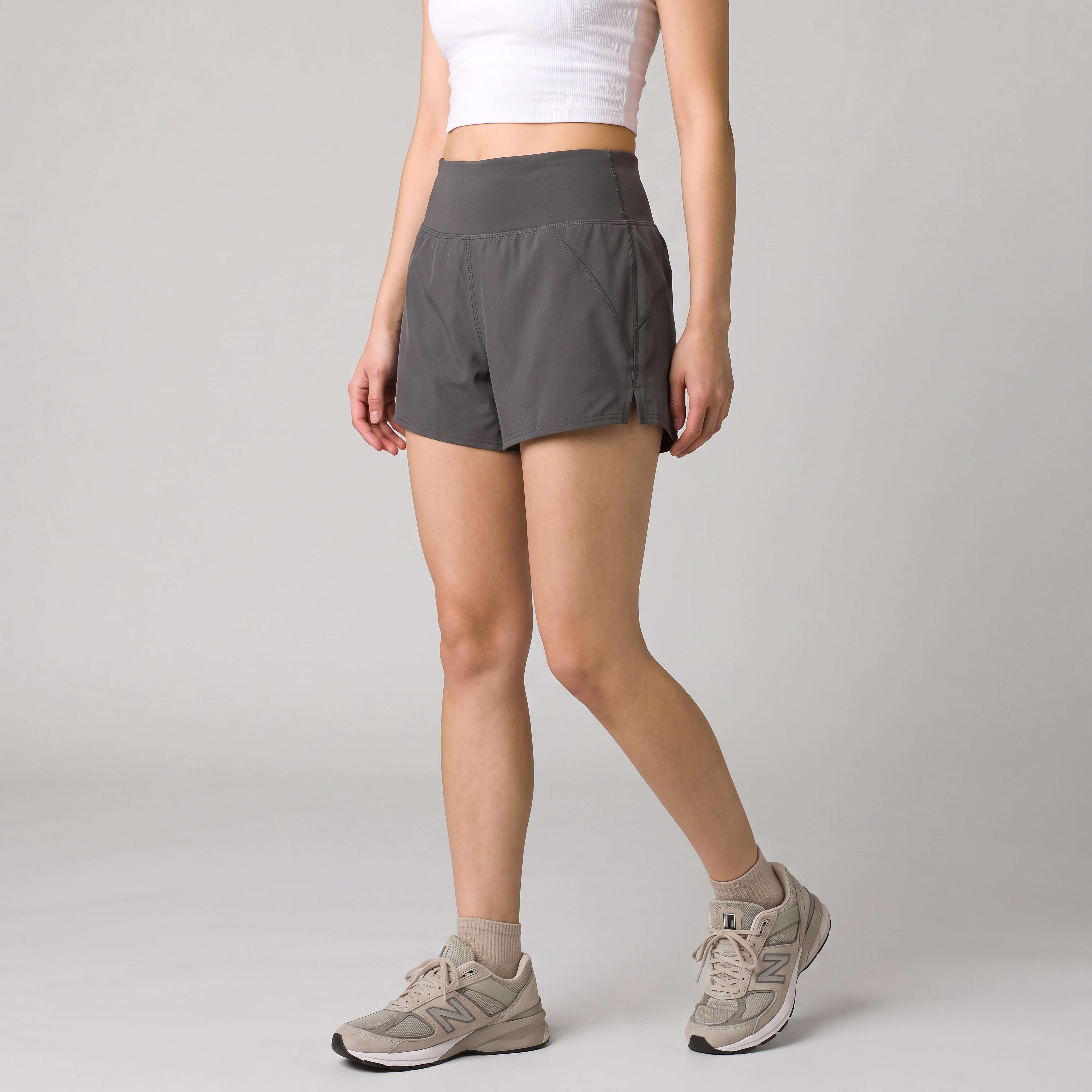 Womens storm grey everyday active shorts
