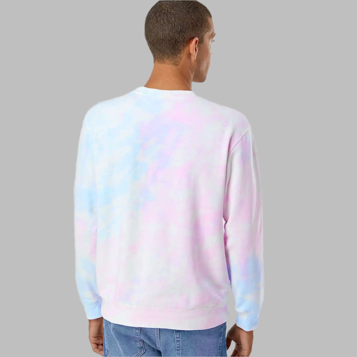 Men's Tie Dye Crew Neck Sweatshirt