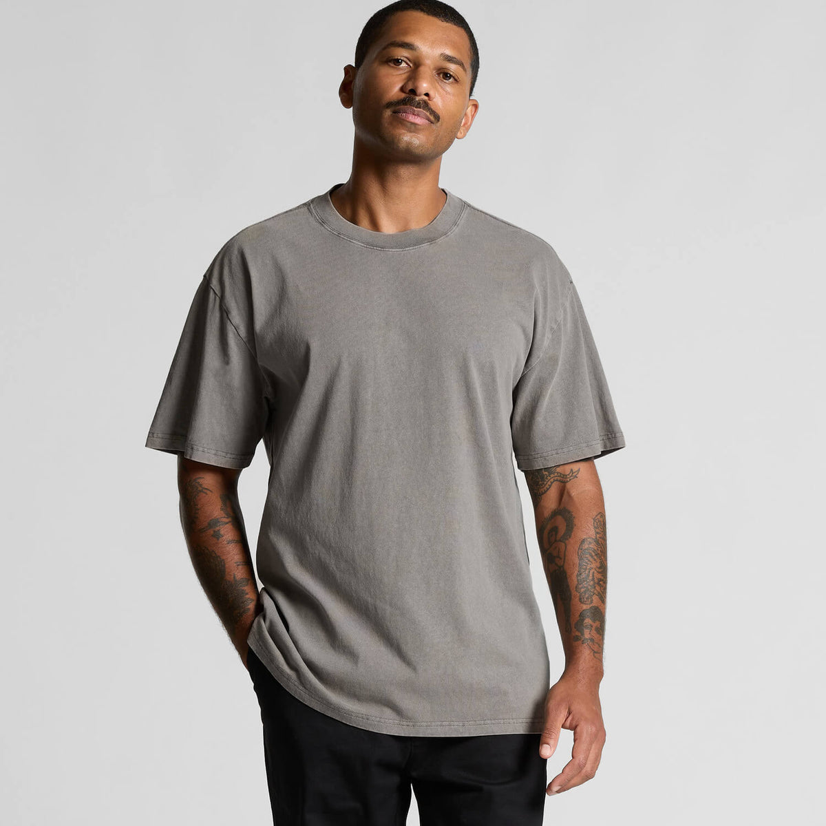 Grey Stone Wash Heavy Tee