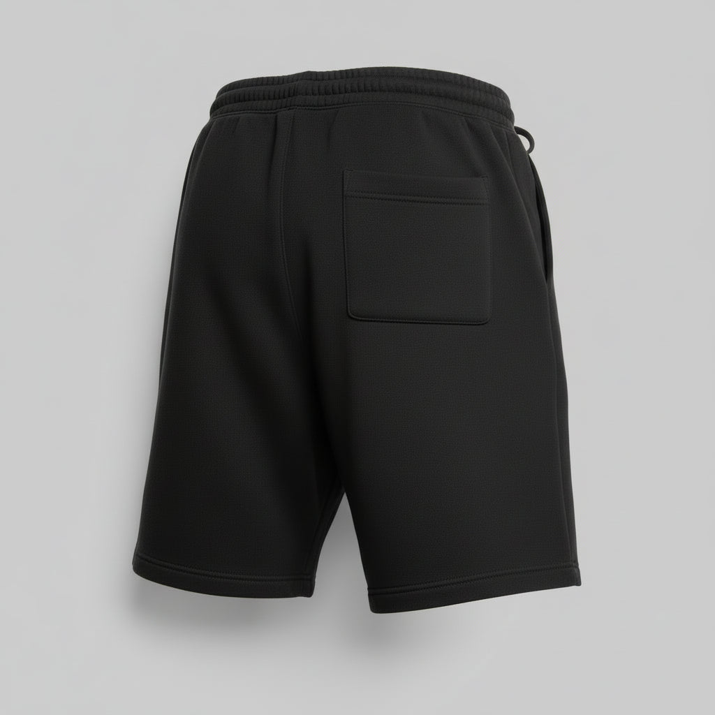 mens black fleece sweatshorts