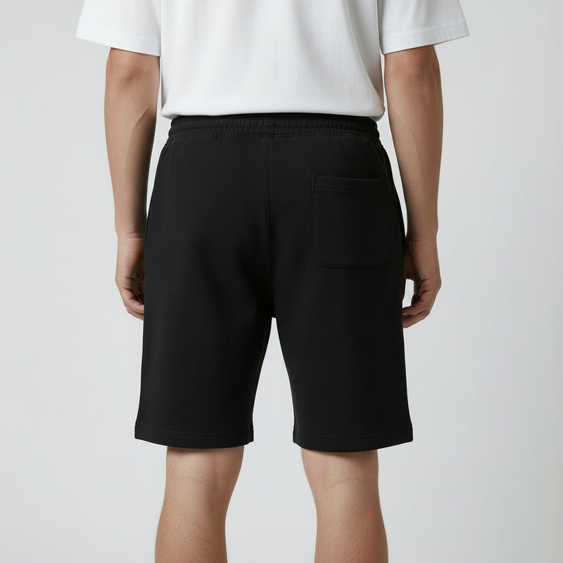mens black fleece sweatshorts