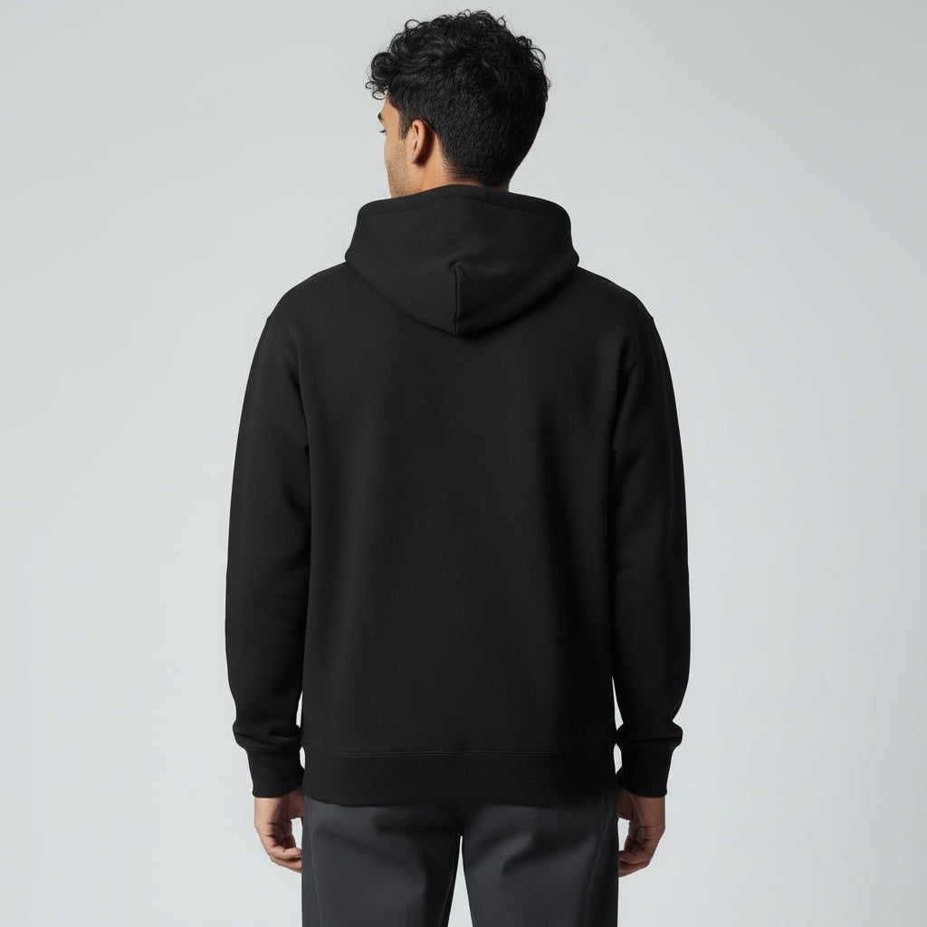 mens black heavyweight hoodie