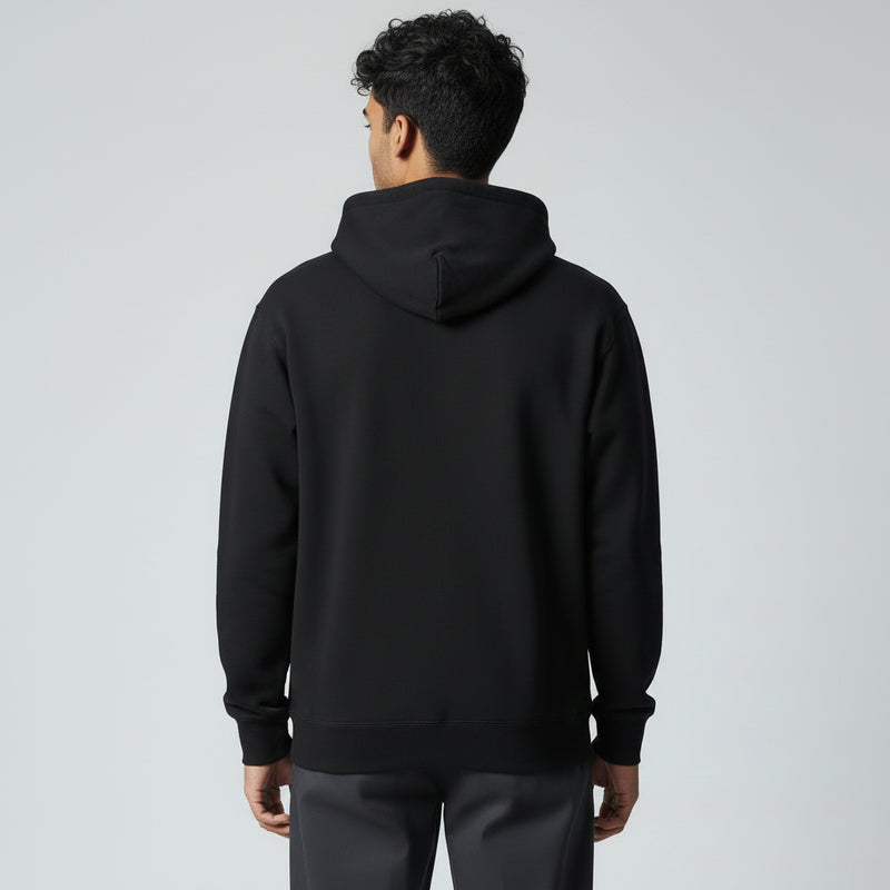 mens black heavyweight hoodie