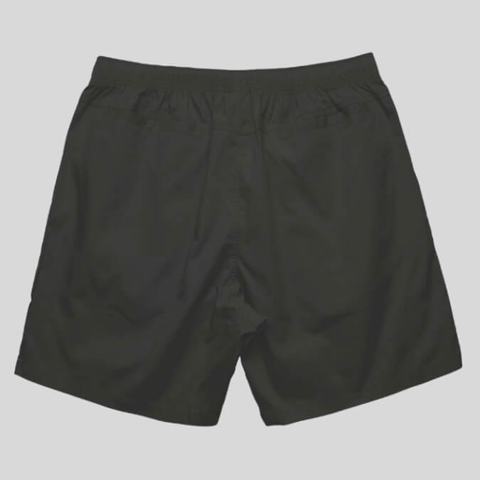 mens black hoochie daddy shorts 5 inch inseam