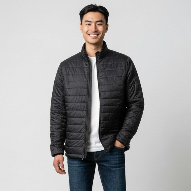 mens black puffer jacket