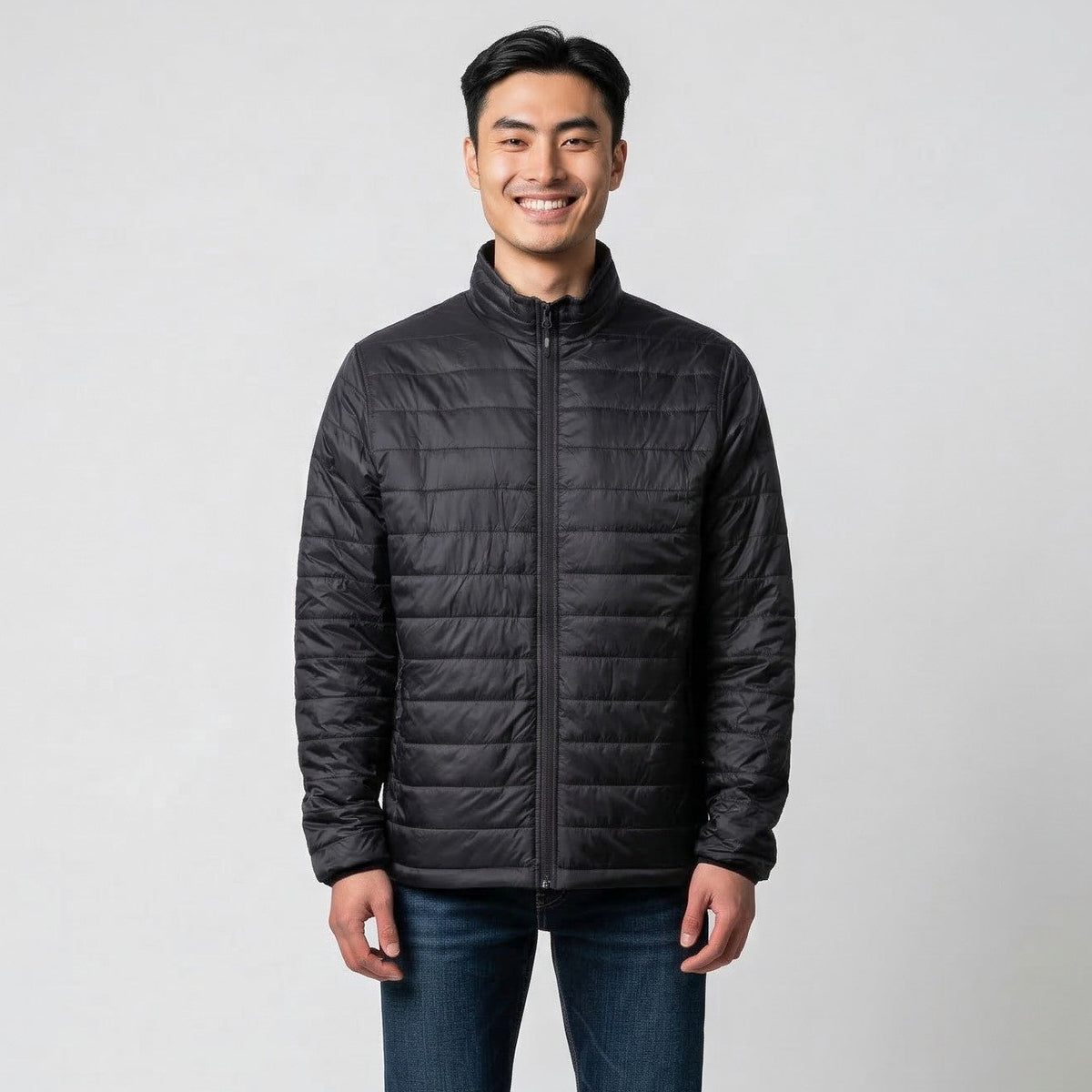 mens black puffer jacket