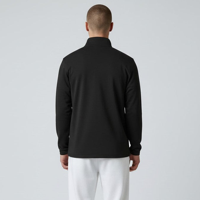 mens black quarter zip