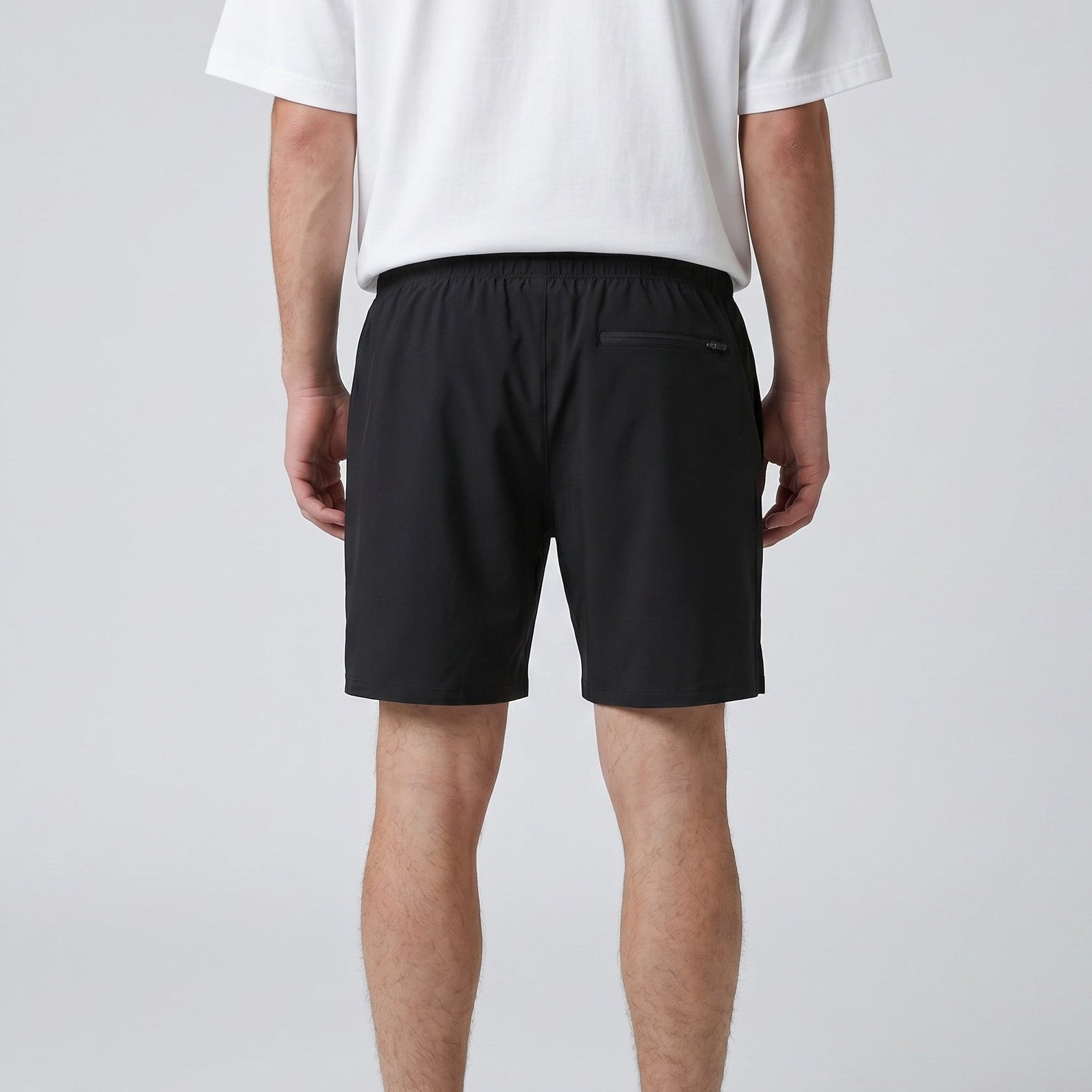 mens black training shorts