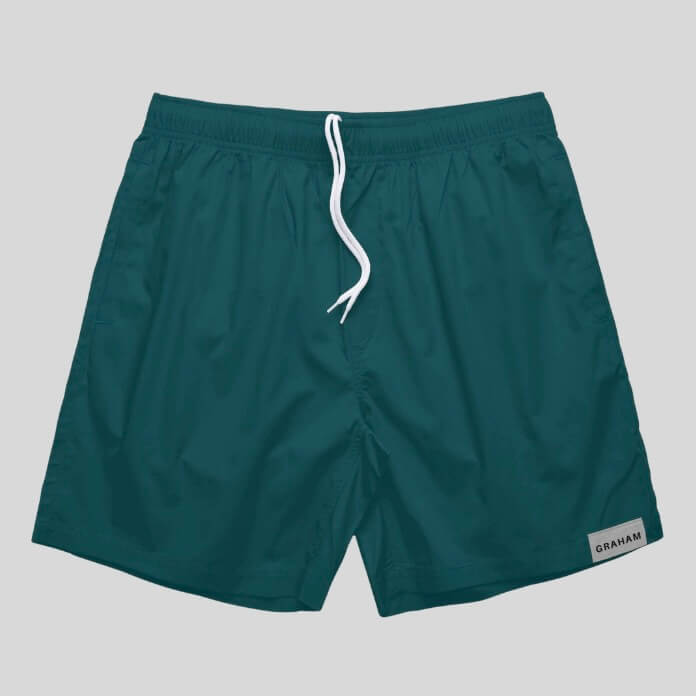 mens green hoochie daddy shorts 5 inch inseam