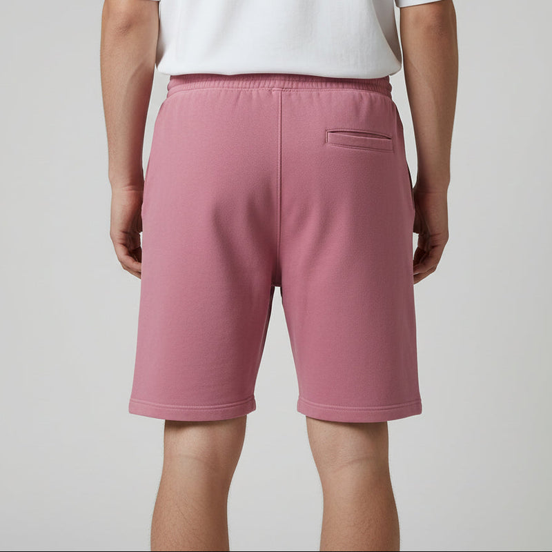 mens maroon fleece sweatshorts